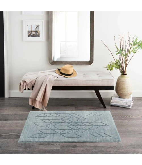 Nourison Alessia Blue ALE01 8 ft. X 10 ft. Rect. Rug
