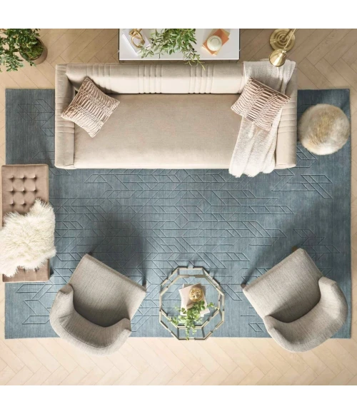 Nourison Alessia Blue ALE01 8 ft. X 10 ft. Rect. Rug