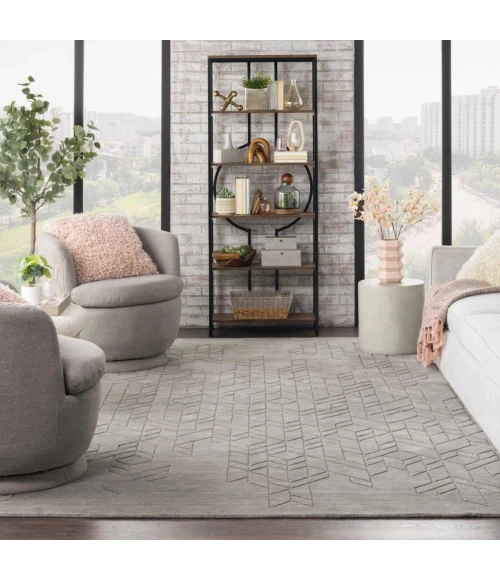 Nourison Alessia Grey ALE01 2 ft. X 3 ft. Rect. Rug
