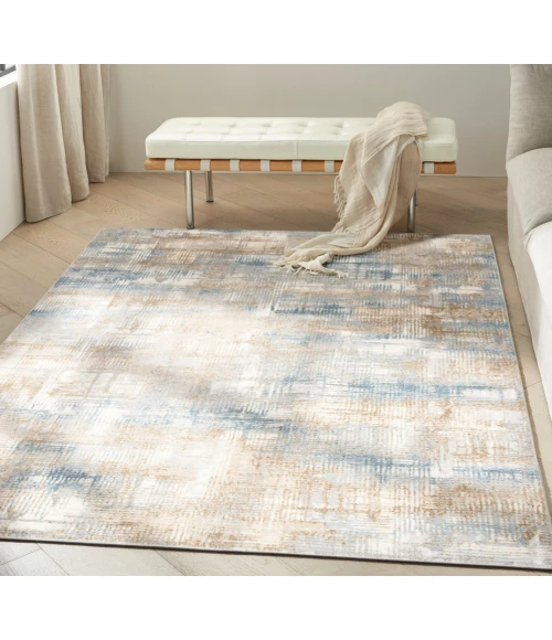 Calvin Klein Rush Area Rug CK951 Blue/Beige
