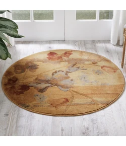 Nourison Home Somerset ST18 Beige 3 ft. 6 in. Round Area Rug