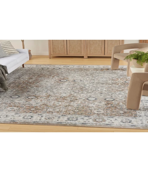 Nourison Astra Machine Washable Silver Taupe ASW16 7 ft. 10 in. X 10 ft. Rectangle Rug
