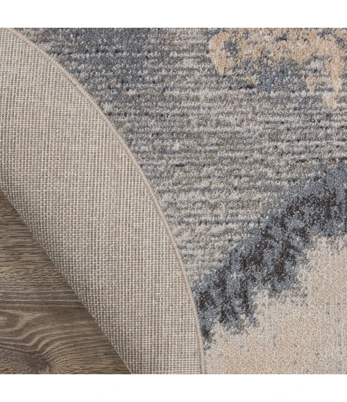 Nourison Maxell Round Area Rug MAE08-Grey