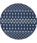 Nourison Grafix Round Area Rug GRF37-Navy