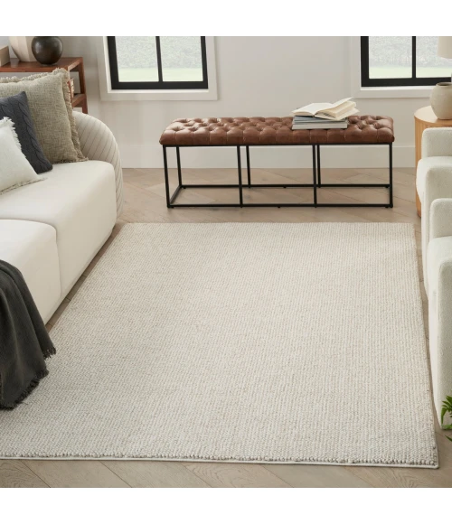 Nourison Natural Texture Ivory Beige NTX01 6 ft. X 9 ft. Rect. Rug