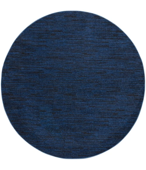 Nourison Essentials Midnight Blue Area Rug NRE01-Midnight Blue