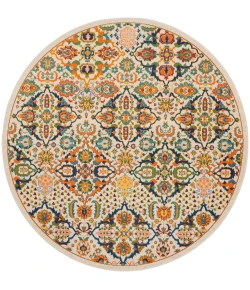 Nourison Home Allur ALR03 Ivory Multicolor 7 ft. 10 in. Round Area Rug