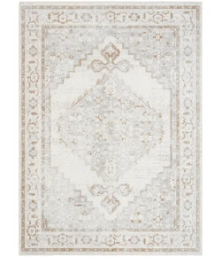 Nourison Home Astra Machine Washable ASW11 Grey 6 ft. 7 in. X 9 ft. Area Rug