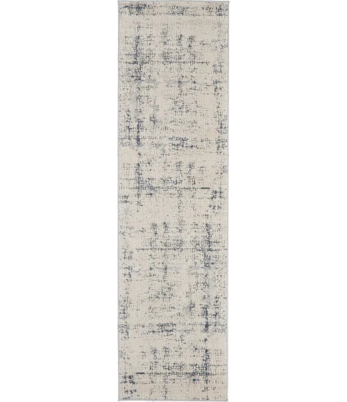 Nourison Rustic Textures Runner Area Rug RUS06-Ivory/Blue