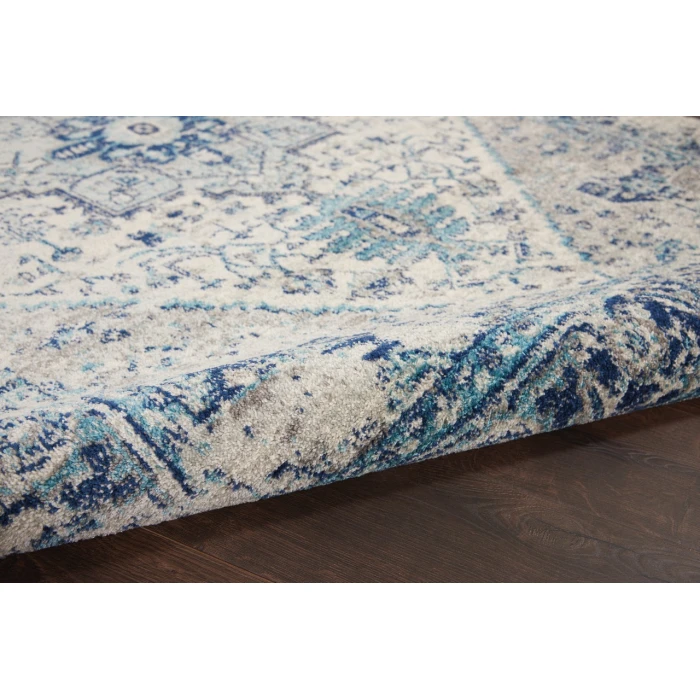 Nourison Tranquil Area Rug TRA06-Ivory/Light Blue