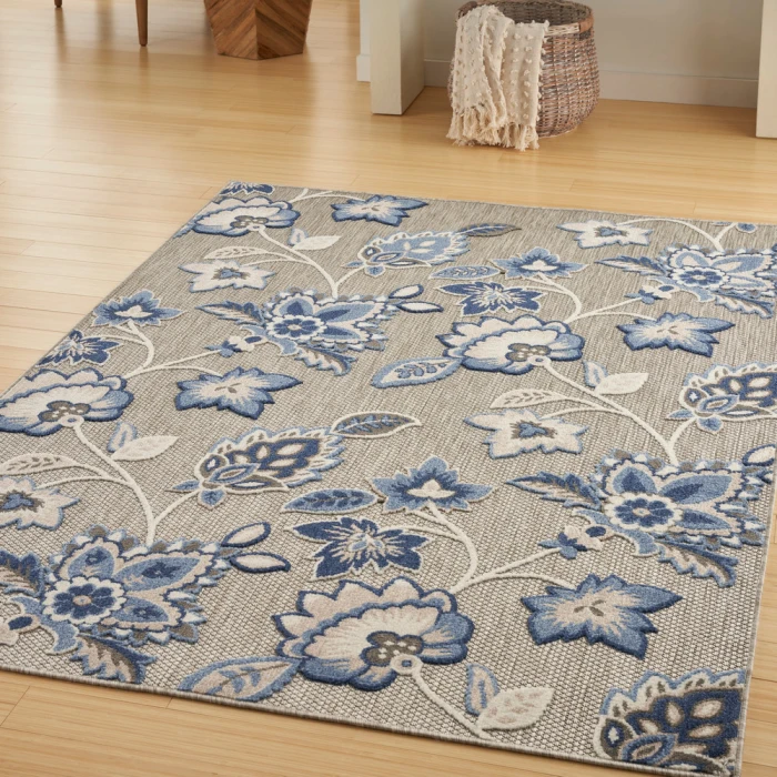 Nourison Aloha Area Rug ALH31 Blue Grey