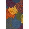 Nourison Home Aloha ALH05 Navy Multicolor 6 ft. X 9 ft. Area Rug