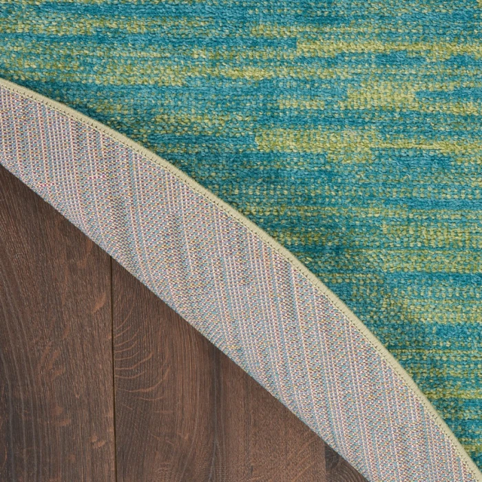 Nourison Essentials Blue Green Area Rug NRE01-Blue Green