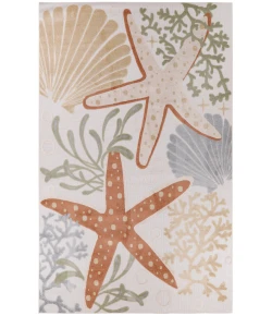 Nourison Home Aloha ALH24 Ivory Multicolor 7 ft. 10 in. X 10 ft. 6 in. Area Rug