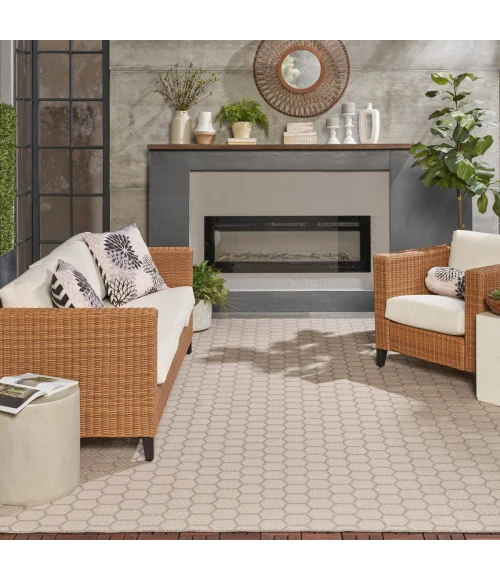 Nourison Twist Reversible Grey TWS01 8 ft. X 10 ft. Rect. Rug