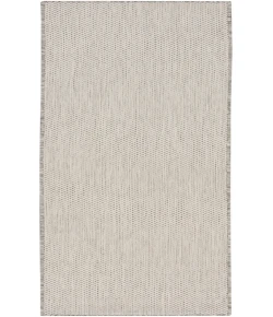 Nourison Home Courtyard COU01 Ivory Silver 2 ft. 2 in. X 10 ft. Area Rug