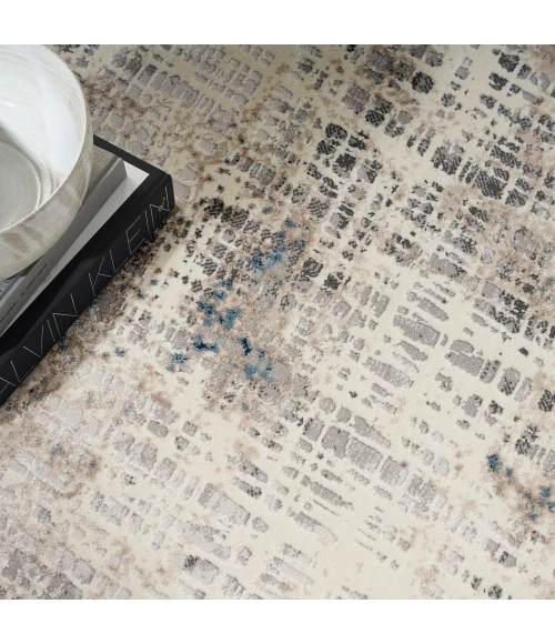 Calvin Klein Infinity Area Rug IFN01 Blue Multicolor