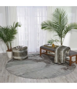 Nourison Home Twilight TWI07 Sea Mist 8 ft. Round Area Rug