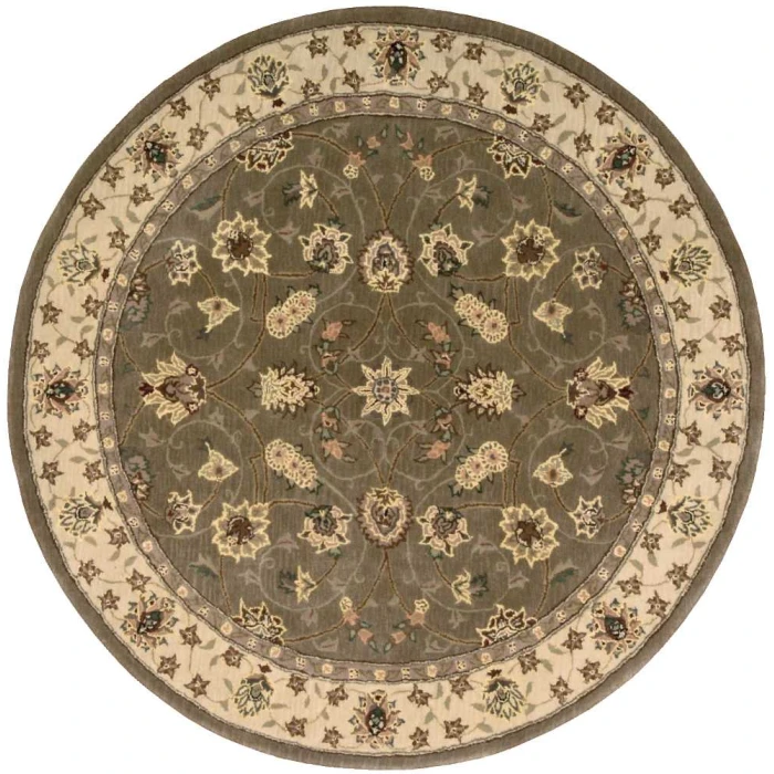 Nourison 2000 Round Area Rug 2003-Olive