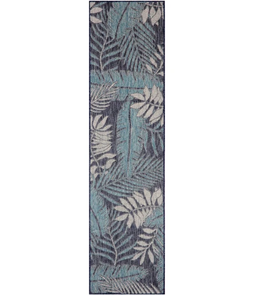 Nourison Home Garden Oasis Navy GOA02 2 ft. X 6 ft. Rectangle Rug