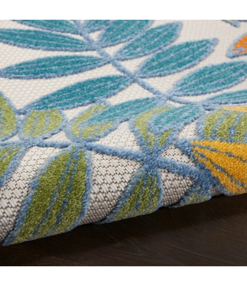 Nourison Aloha Area Rug ALH18 Ivory/Multi