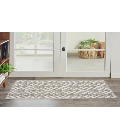 Nourison Aloha Grey ALH35 2 ft. 8 in. X 4 ft. Rectangle Rug