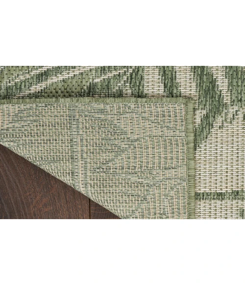 Nourison Garden Oasis Green Ivory GOA02 6 ft. X 9 ft. Rectangle Rug