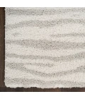 Nourison Home Modern Shag Ivory Grey MMD05 5 ft. 3 in. X 7 ft. Rectangle Rug