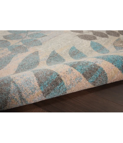 Nourison Tranquil Area Rug TRA01-Ivory/Light Blue