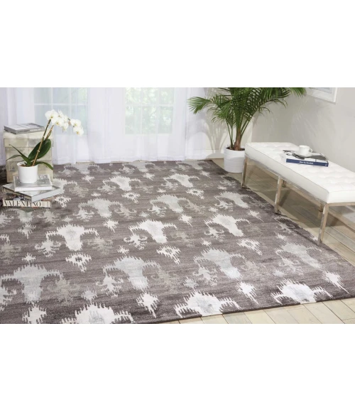 Nourison Home Silk Shadows Grey SHA09 3ft.9in. x 5ft.9in. Rect. Rug
