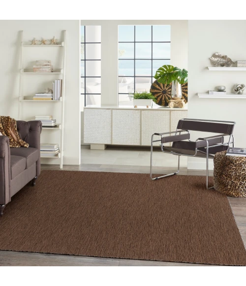 Nourison Washable Solutions Mocha WSL01 10 ft. X 14 ft. Rect. Rug