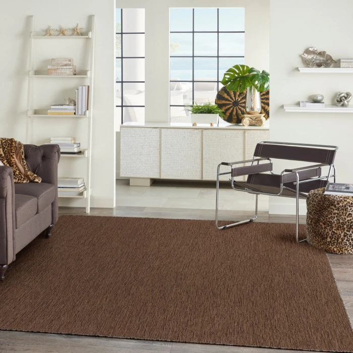 Nourison Washable Solutions Mocha WSL01 10 ft. X 14 ft. Rect. Rug