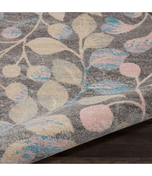 Nourison Tranquil Round Area Rug TRA03-Grey/Beige