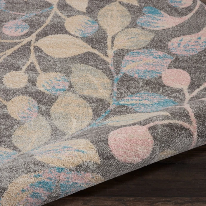 Nourison Tranquil Round Area Rug TRA03-Grey/Beige