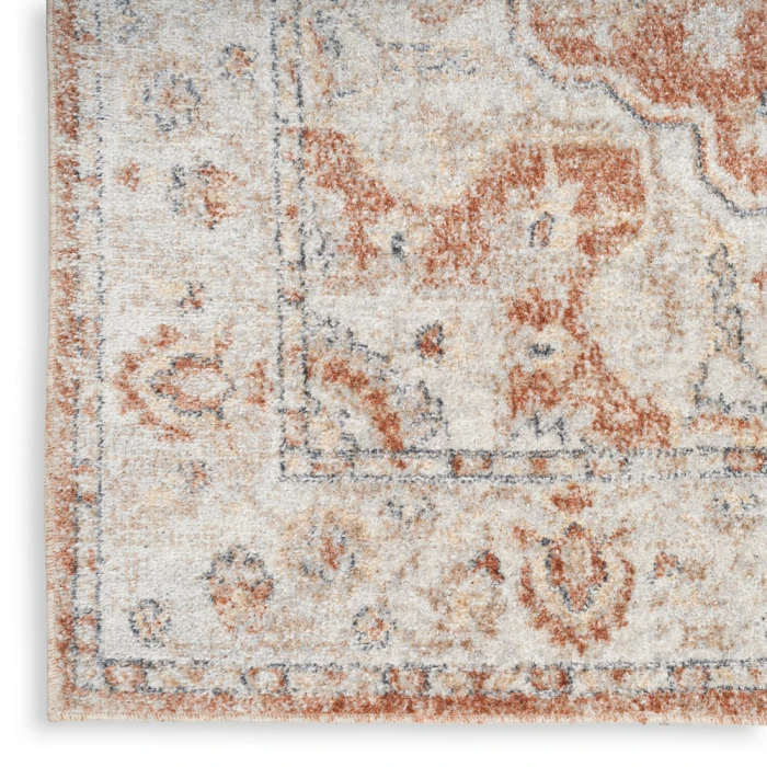 Nourison Astra Machine Washable Area Rug ASW12 Gold/Multicolor