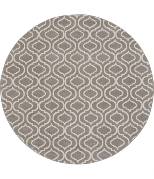 Nourison Jubilant Round Area Rug JUB19-Grey