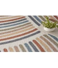 Nourison Astra Machine Washable Ivory Multicolor ASW08 4 ft. Round Rug