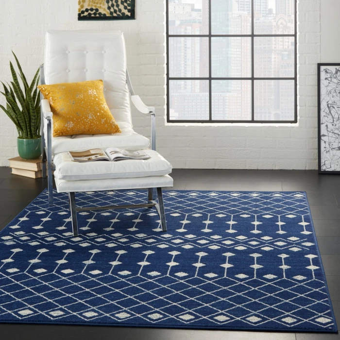 Nourison Grafix Area Rug GRF37-Navy