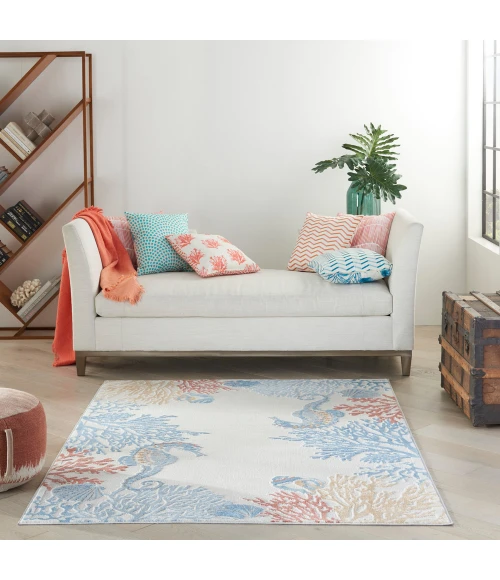 Nourison Seaside Area Rug SDS03 Ivory/Multi