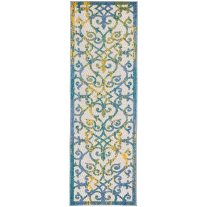 Nourison Aloha Area Rug ALH21-Ivory Blue