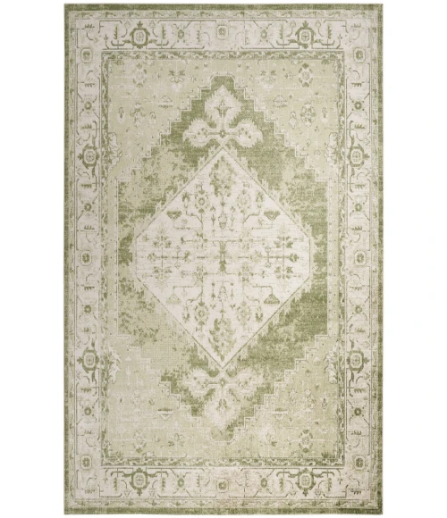 Nourison Astra Machine Washable Ivory Green ASW11 7 ft. 10 in. X 10 ft. Rectangle Rug