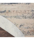 Nourison Rustic Textures Area Rug RUS04 Beige/Grey 7'10" Round