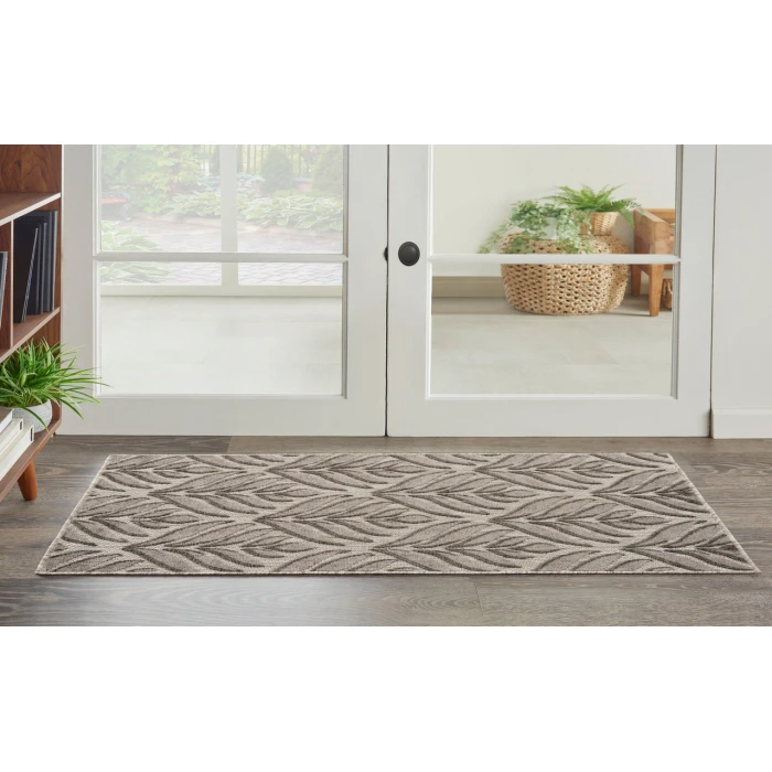 Nourison Aloha Charcoal ALH35 2 ft. 8 in. X 4 ft. Rectangle Rug