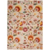 Nourison Home Allur ALR08 Ivory Multicolor 5 ft. 3 in. X 7 ft. 3 in. Area Rug