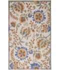 Nourison Aloha Ivory Blue ALH17 5 ft. 3 in. X 7 ft. 5 in. Rectangle Rug