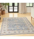 Nicole Curtis Series 4 Area Rug SR402 Light Blue Grey