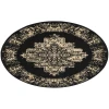 Nourison Home Grafix GRF14 Black 4 ft. Round Area Rug