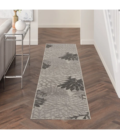 Nourison Aloha Runner Area Rug ALH05-Silver Grey