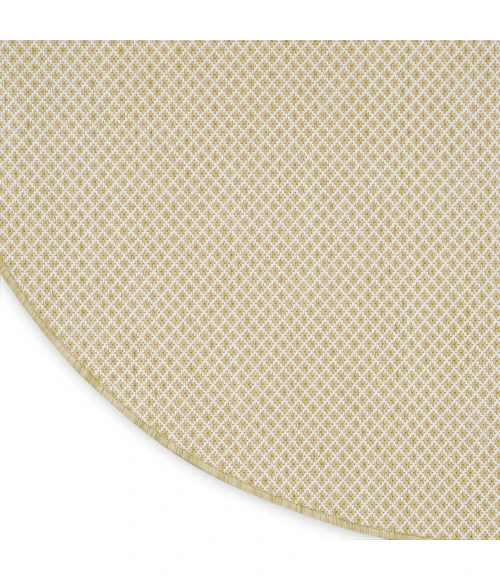 Nourison Home Courtyard Tan COU01 8ft. x Round Round Rug
