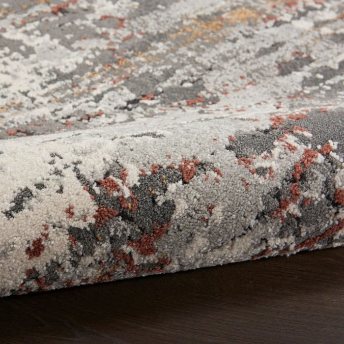 Nourison Tangra Grey/Multi TNR02 5 ft. X 7 ft. Rect. Rug